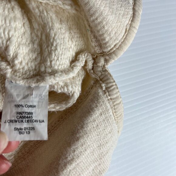 J. Crew 100% Cotton Boxy Womens Beige Pullover Shirt Sz Small - Picture 3 of 7